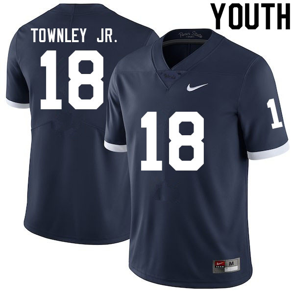 Youth #18 Davon Townley Jr. Penn State Nittany Lions College Football Jerseys Sale-Retro